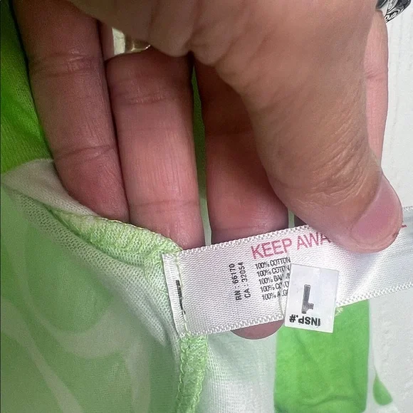 Free People - NWT Full Bloom Bright Neon Crewneck Long Sleeve Blouse Size Small - Picture 11 of 12